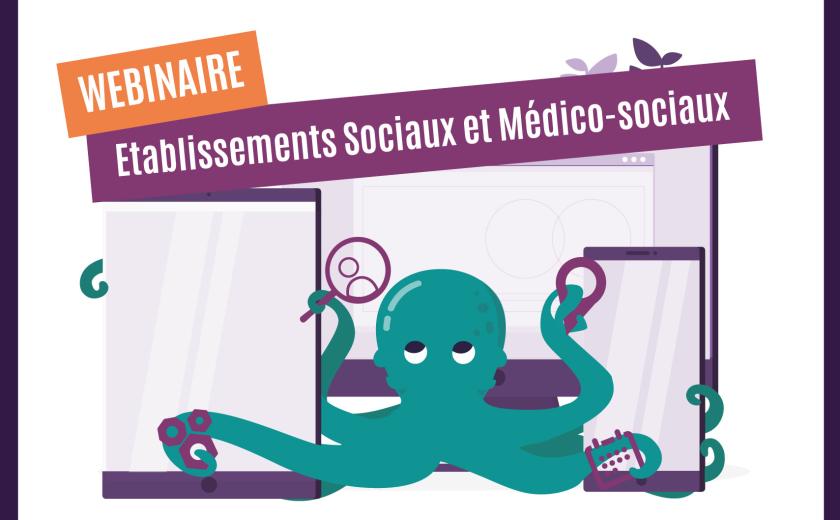 Visuel d'Oktotis la pieuvre et des écrans.